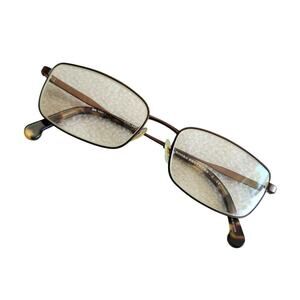 Brooks Brothers Square Prescription Glasses Bronze Full Coverage Wire